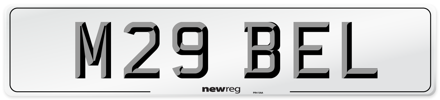 M29 BEL Number Plate from New Reg